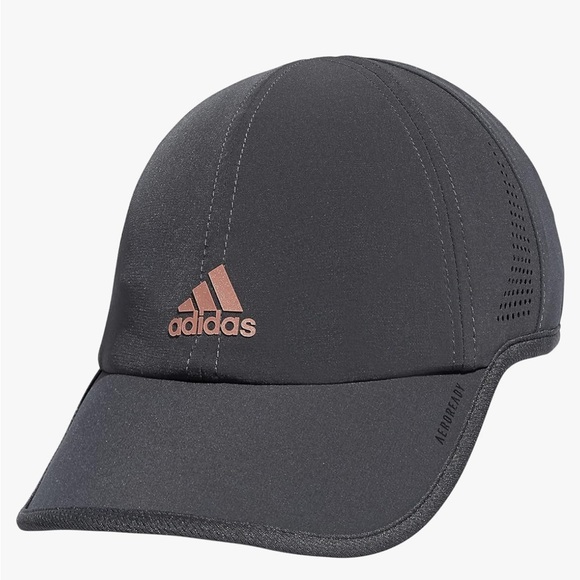 adidas Accessories - Adidas Superlite 2 Gray and Rose Gold Running Hat